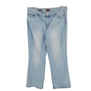 NYDJ Marilyn Straight Jean 16 Women Cool Embrace Lift Tuck Technology Light Wash